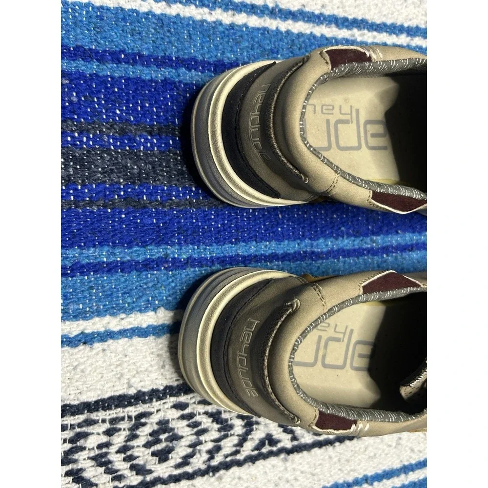Hey Dude Welsh Grip Sand mens slip on boat shoes size 7